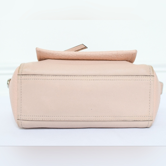 Coach Pink Bleecker Mini Riley Carryall Top Handle Bag Pebbled Leather 27923 - Picture 6 of 16